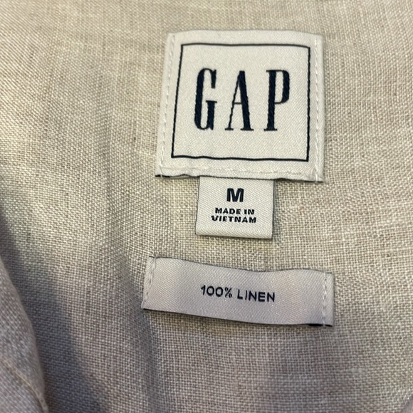 3 for $30* GAP 100% Linen Boyfriend Shirt - Picture 3 of 4